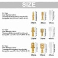 Miniatyrbillede 2 af 5: Phoenix 240 Stk. 2,8 mm 4,8 mm 6,3 mm Kabelsko Krympe Han Hun Konnektor Spade Terminal Blok med Assorteret Isoleringsmuffe Sæt