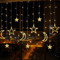 Miniatyrbilde 3 av 4: Lyslenker, gardinlys, 3,5 m LED julelys 8 lysmoduser