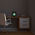 Miniatyrbillede 5 af 5: Retro Lysende Vækkeur Morgen Stille Quartz Sengeur Vækkeur