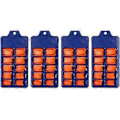 Miniatyrbillede 1 af 4: 4 stk. Nail art stykke fuld påsætning lang ballet falsk negle patch ensfarvet patchorange