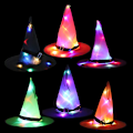 Miniatyrbilde 1 av 5: 6 X Halloween heksehatter LED-lyssnor Lys opp utendørs hengende husdekor, sett med 6 stk