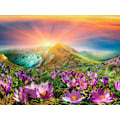 Miniatyrbillede 1 af 5: 30x40cm 5D DIY Diamantmaleri Fuld, Bjerge og Blomster#J,DIY