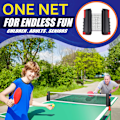 Miniatyrbilde 5 av 5: Innfellbar bordtennisnett, kan klemmes fast til ethvert skrivebord (passer til Ta