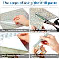 Miniatyrbilde 4 av 5: 1 stk AB Farge 9,4 x 7,9 Tommers Bling Krystall Rhinestone Klistremerke DIY