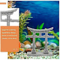 Miniatyrbillede 3 af 3: 2 stk. Torii-porte til have Simulerings Ornament Akvarielandskabelig rekvisit Sandbord Mikrolandskabs Dekoration