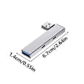 Pikkukuva 3 / 5: 4-in-1 USB3.0 -keskitin USB3.0-, USB2.0-portilla, USB - 2Type C+USB -adapteri, USB-jakaja 5 Gbps USB3.0 -dataportti 480 Mbps USB2.0 Hopea Silver