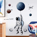 Miniatyrbilde 3 av 5: 3D Astronaut Veggklistremerke Som Veggdekorasjon For Soverom Stue