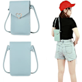Miniatyrbillede 2 af 3: 1 stk. Kvinders Crossbody Taske, Mini Telefon Taske, Transparent PU Læder