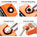 Pikkukuva 4 / 5: 1PC oranssi elektroninen vaaka 300kg ripustuskoukku vaaka dynamometri