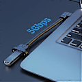 Pikkukuva 5 / 5: USB 3.0 -jatkokaapeli, USB 3.0 -uros-naarasadapterijohto paneelikiinnitysruuveilla teollisuuskäyttöön 1m straight head