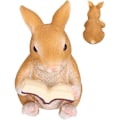 Miniatyrbillede 1 af 5: Simulering Kaniner Ornament Resin Dyr Figurer Statue Skulptur