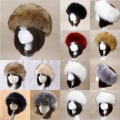 Miniatyrbilde 3 av 5: Kvinners russiske tykke fluffy lue, falsk pels pannebånd lue, vinter w