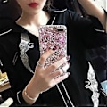 Miniatyrbild 3 av 3: Bling Diamant Skal Kompatibel Samsung S21 Plus / S30 Plus, Glittrande Kristall Strass Glänsande Glitter Helt Klara Stenar Baksida Skal - Klar P B