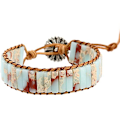Miniatyrbild 1 av 5: Chakra-armband för kvinnor Boho handgjord naturlig jaspissten Hea