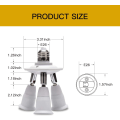 Miniatyrbilde 4 av 5: 3 i 1 E26 lyspære splitter adapter konverter for standard L