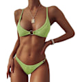 Pikkukuva 1 / 5: Naisten ribbineuloksella varustettu O-rengasstringibikinit uimapuku Cheeky Thong Swimwea