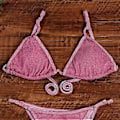 Miniatyrbilde 5 av 5: Dame Badedrakt Push Up BH Bikini Sett Strandklær (dyp rosa S) deep pink S