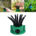Miniatyrbillede 1 af 5: Automatisk Vandingsanlæg til Græsplæne og Have - Udendørs Sprinkler med 12 Fleksible Dyser