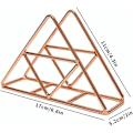 Miniatyrbillede 2 af 5: Rose Gold Trekantet Servietholder Luksus Retro Servietholder Papir