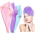 Miniatyrbild 1 av 5: Rose Violet Bleu, Turban en Microfibre pour les Cheveux, 3 Pcs