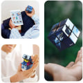 Miniatyrbilde 4 av 5: Rubiks kube 2 i 1, Rubiks kube, glatt overflate - holdbar og C