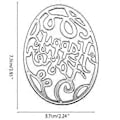 Miniatyrbild 3 av 5: Glad Påsk Ägg Metall Skärande Dies Stencil DIY Scrapbooking Album Papperskort Mall Präglingshantverk