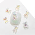 Miniatyrbillede 1 af 5: 20 stk. Søde Bjørn Neglekunst Dekorationer Bjørn Resin Krystal Aurora Rhinestones Farverige Negle Charm Negle Charms Tilbehør H1803