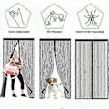 Miniatyrbilde 3 av 5: Myggnett Dør Magnetisk Myggnett 80 X 200 Cm Svart, Selvlukende, Robust, Håndfri, Myggnettdør Med Magneter, Dørgardin
