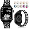 Pikkukuva 5 / 5: Musta Apple-ranneke 38mm 40mm 41mm Sarja 8 7 6 5 4 3 2 1 SE Naisille