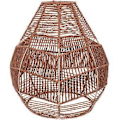 Miniatyrbild 1 av 5: Liten Lampskärm Simulerad Rotting Flätad Lampskärm Taklampa Lampskärm