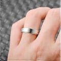 Miniatyrbillede 3 af 5: Par Ring Rustfrit Stål Roterbar Ring Black 7