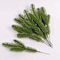 Miniatyrbillede 5 af 5: 24 stk. Kunstige Fyrretrægrene Grønne Planter Fyrrenåle DIY Tilbehør