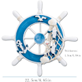 Miniatyrbild 2 av 5: 1 st vit dekorativ roder, fiskeroder dekorativ, segling w