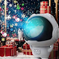 Miniatyrbillede 3 af 5: Rotary Dynamisk Projektion LED Lys Roterbar High-Definition Sne Projektor til Hjemme Atmosfære Skabelse Christmas 16 Pictures