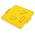 Pikkukuva 3 / 5: Muovinen naulalauta, palapeli matematiikkalauta lapsille ja taaperoille, matematiikka keltainen (keltainen) Yellow