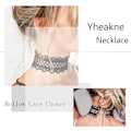 Miniatyrbillede 2 af 5: Sort Gotisk Hul Blonder Choker Halskæde Bred Blonder Halskæde Kæde