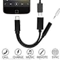 Miniatyrbillede 5 af 5: 1 STK USB-C til 3,5 AUX Lydkabel 2 i 1 USB Type C til 3,5 mm Jack Lydsplitter