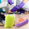 Miniatyrbild 3 av 5: 5 par (10 stycken) multifunktionella mikrofiberslippers..