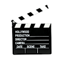 Miniatyrbillede 4 af 4: 1 stk. Træsort Hollywood Filmklap