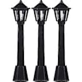 Miniatyrbilde 1 av 2: 3 stk. Mikro Landskap Figurer og Miniatyrer Ornamenter Modell Lys Gatelykt Simulering Lys Kreativ (Svart)