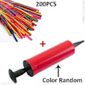 Miniatyrbilde 1 av 5: 200 stk./sett Strip Ballon Bursdagsfest Jul Blandet Farge Lang Dyreknuting Set 1