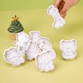 Miniatyrbild 1 av 5: Set med 8 Djurformade Kakformar, 3D Djurformade Kakformar i Plast