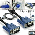 Pikkukuva 3 / 5: VGA-VGA-kaapeli 1,5 m, 15-pin 1080P Full HD SVGA/VGA uros-uros