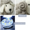 Miniatyrbillede 4 af 5: 1 stk. LED-nattelys, fårerattan-sengelampe, børns nat