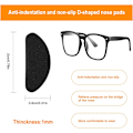 Miniatyrbilde 2 av 5: 40 par skumnese pads, selvklebende nese pads, sklisikre nese pads