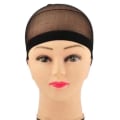 Miniatyrbilde 1 av 3: Svart 3-delt sett, mesh cap parykk, unisex parykkhette for menn og kvinner