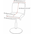 Miniatyrbilde 2 av 5: Stretch Bar Stoltrekk, 2PCS Trykt Høy Stoltrekk for Bar Hi