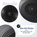 Pikkukuva 3 / 5: 10,5 x 10,5 x 0,2 cm, (M1) vinyyliset lasinaluset, 6 kpl CD-retroalustoja