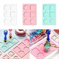 Miniatyrbillede 2 af 5: Vokssegl Stempel Silikoneform til Fremstilling af Voksstempel Chokolade Resin Håndværk, Vokssegl Stempel Silikoneform til Resin Støbning klar vandblå