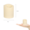 Miniatyrbilde 4 av 4: Sett med 12 LED-lys med timer, falske flimrende lys, batteridrevet